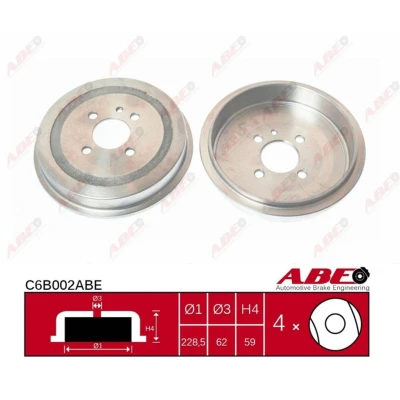 Afbeelding van ABE Remtrommel C6B002ABE