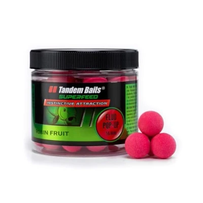 Afbeelding van Tandem Baits SuperFeedFluo pop up Robin Fruit karper, vissen zonder moeite, aas voor grote vissen, karperaccessoires professionals en hobbyvissers, 16 mm, 70 g