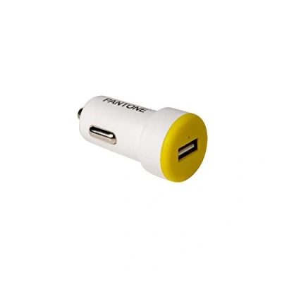 Afbeelding van Autolader met 1 USB poort, Geel Celly Pantone