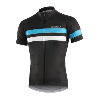 Afbeelding van BERGRISAR Heren Fietsshirts Korte Mouwen Fietsen Jersey Lichtgewicht Ademende,8001 blauw,XL