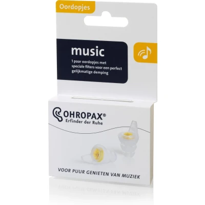 Afbeelding van Ohropax Filter Music Oordopjes 1PR