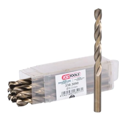 Afbeelding van KS Tools 330.3090 HSS G Co 5 Spiraalboren, 9mm, 10 per pak