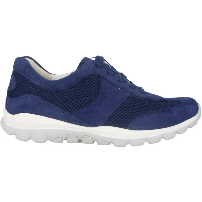 Afbeelding van Gabor rollingsoft sensitive 66.966.36 dames rollende wandelsneaker blauw maat 35 (EU) 2.5 (UK)