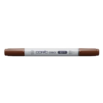 Afbeelding van COPIC Ciao Marker Type E 77, Maroon, veelzijdige layout marker, op alcoholbasis, met een medium breedte en brush tip