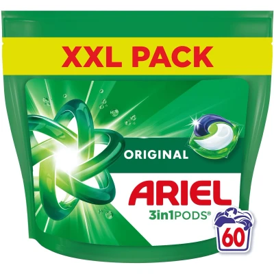 Afbeelding van Ariel 3in1 Wasmiddel PODS Original 60 Wasbeurten