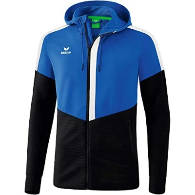 Afbeelding van Erima Squad trainingsjack met capuchon new royal/zwart/wit