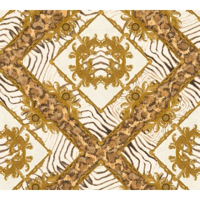 Afbeelding van AS Creation Versace 3 34904 349043 Goud / Creme