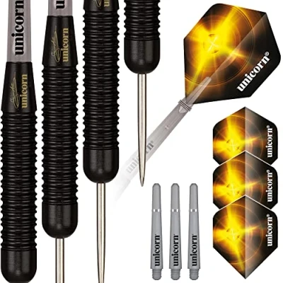 Afbeelding van Unicorn Gary Anderson World Champion Black Brass P1 Dartpijlen 27 Gram