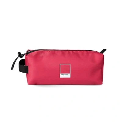 Afbeelding van Pantone™ Urban pennenetui voor school, kantoor, werk, 20,5 x 7,5 6 cm, polyester, kinderen, jongeren en volwassenen, pennenhouder met ritssluiting, Rethink Pink, Etui
