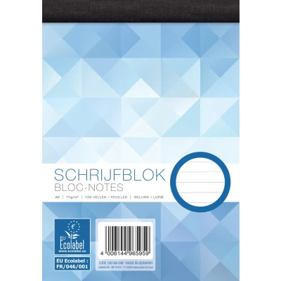 Afbeelding van Work schrijfblok, ft A6, 70 g/m², 100 vel, gelijnd 5 stuks