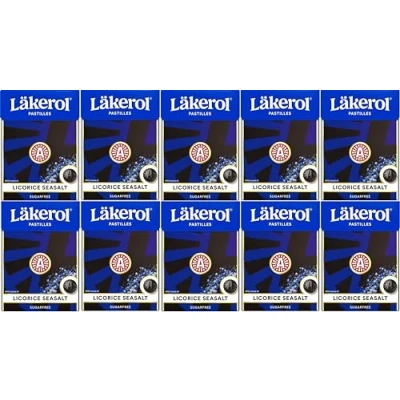 Afbeelding van 10 x LAKEROL LICORICE SEASALT 75g suikervrij incl. Goodie van Flensburger Handel