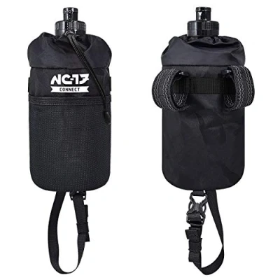 Afbeelding van NC 17 Connect Storage Bag Stem Bag, stuur /stuurtas fietstas voor het opbergen van drinkfles, voeding, camera enz. nylon zwart
