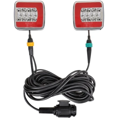 Afbeelding van Pro Plus Aanhangerverlichtingsset LED met Magneten 7.5 en 2.5 meter Kabel 13 Polige Stekker