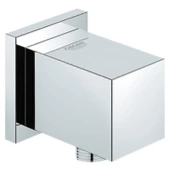 Afbeelding van Grohe Euphoria Cube slangaansluitknie roset vierkant Chroom