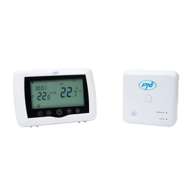 Afbeelding van PNI slimme thermostaat CT36 PRO Draadloos, met WiFi, bediening via TuyaSmart APP Internet, planten, verwarming, koeling in de winter en zomer, programmeerbaar, wit