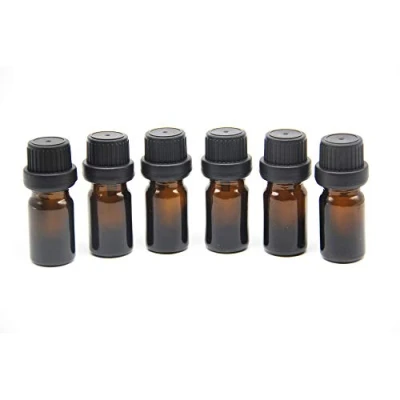 Afbeelding van Yizhao Druppelfles 10ml Amber, Pipetfles Glas met [Orifice Reducers Druppelaar],Apothekersfles voor Etherische Olie, Parfumoliën, Aromatherapie, Geuren, Vloeistof 12 Pcs