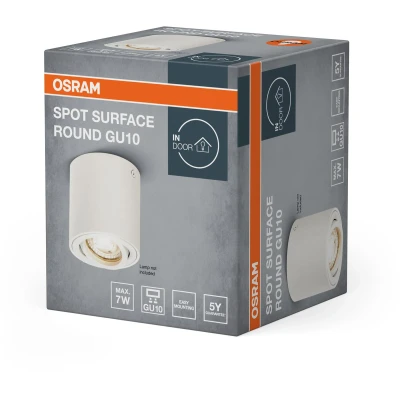 Afbeelding van OSRAM Spot Surface Round GU10 White 4099854446009 LED buitenlamp (wand) Wit