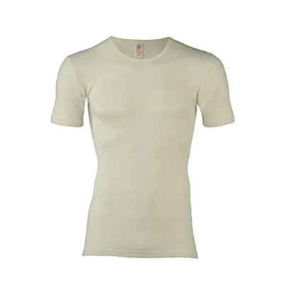 Afbeelding van Heren T Shirt Bio Merino Wol Gebroken Wit Engel Natur 54/56 Extra Large
