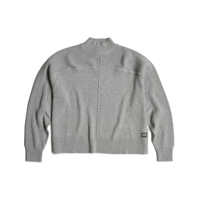 Afbeelding van G STAR BOXY MOCK Jumper Trui, Dames, Maat: Large, Grey alloy htr