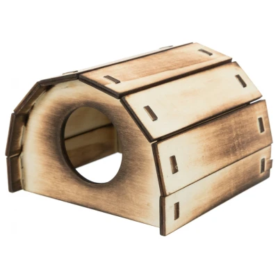 Afbeelding van Trixie Houten Huis Mikkel Kooi Accessoire 13x9x12 cm Gevlamd