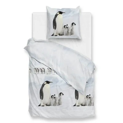 Afbeelding van Zohome Pingu flanel dekbedovertrek