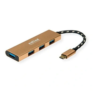 Afbeelding van ROLINE GOLD USB 3.2 Gen 1 hub, 4 poorten, type C aansluitkabel