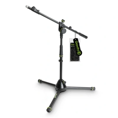 Afbeelding van Gravity MS 4222 B Microfoonstatief, klein, met telescopische boompole zwart