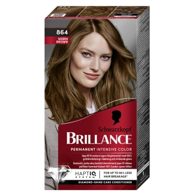 Afbeelding van Schwarzkopf Brillance 864 Warm Brown 160 ml