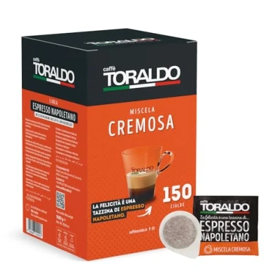 Afbeelding van CAFFÈ TORALDO MISCELA CREMOSA Box 150 PADS ESE44 7g