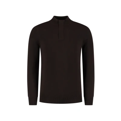 Afbeelding van Regular fit Half Zip Knitwear Donker bruin L
