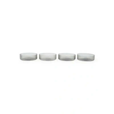 Afbeelding van Ferm LIVING Ripple serveerschaal 12,2 cm set van 4 Transparant