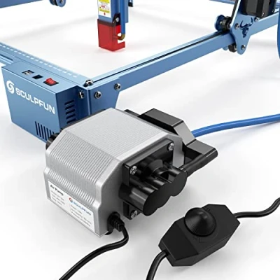 Afbeelding van SCULPFUN air Assist voor S10 lasergraveermachine, 30 l/min, luchtcompressor lasergraveerders, zeer nauwkeurig graveren en snijden, 40 dB stille gravure s9/S10
