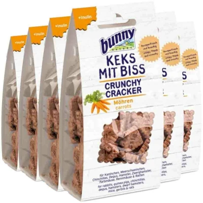 Afbeelding van 6x Bunny Nature Crunchy Cracker Wortel 50 gr