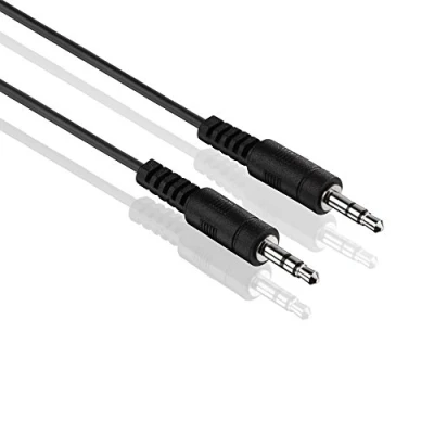 Afbeelding van conecto CC50483 Stereo Audio jack kabel (3,5 mm naar 3,5 jack) Ultra Slim Design 1,00m zwart