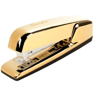 Afbeelding van Swingline nietmachine, 747 Iconic Desktop 25 vellen capaciteit, bureau, kantoor, goud metallic (74721)