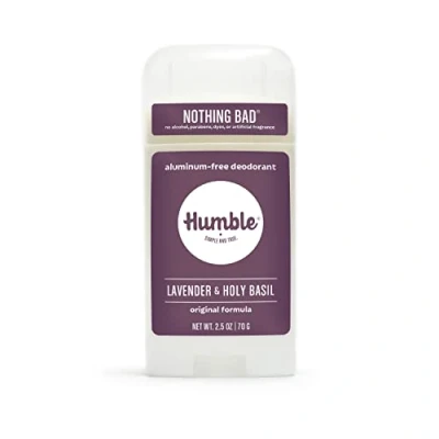 Afbeelding van Humble Alles natuurlijke deodorant, aluminium en parabenen, Cruelty Free mannen vrouwen Deodorant Essentiële lavendel heilige basilicum 1 pak