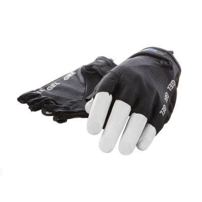 Afbeelding van Mirage Handschoen vingerloos Lycra gel zwart L