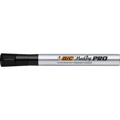 Afbeelding van Bic markeerstift Marking Pro, beitelpunt, zwart permanent marker