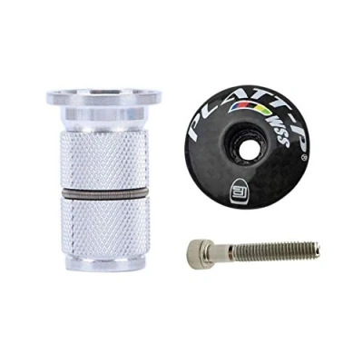 Afbeelding van PLATT Carbon Aheadkap, stuurset kap met aluminiumlegering compressor Expander 1 1/8 inch
