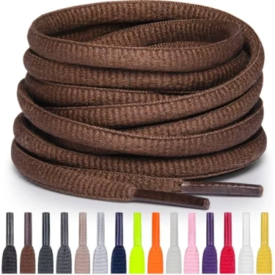 Afbeelding van Miscly Ovale Sport Schoenveters Meerdere Lengtes en Kleuren Beschikbaar (Bruin, 69 cm)