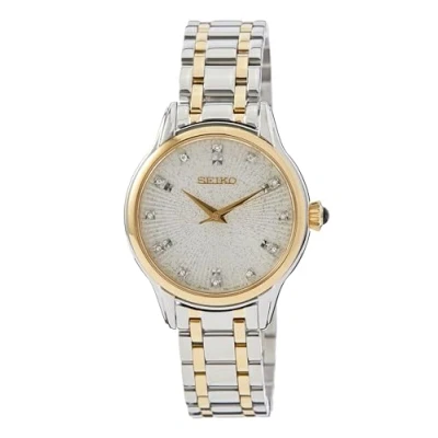 Afbeelding van Seiko SRZ550P1 Horloge staal zilver en goudkleurig 29,5 mm