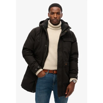 Afbeelding van Superdry Workwear Hooded Winterjas, Heren, Maat: Small, Noir