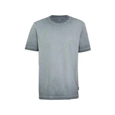 Afbeelding van QS Rundhals MIT Garment DYE Tshirt basic, Heren, Maat: Small, Schwarz
