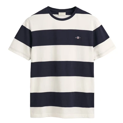 Afbeelding van GANT Tshirt print offwhite, Heren, Maat: Medium, Offwhite