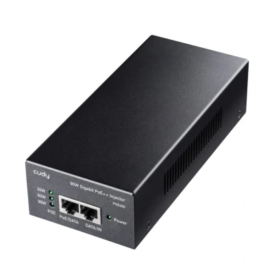 Afbeelding van Cudy POE400 90W Gigabit Ultra Power PoE++, PoE++ Injector, 48V 56V/ Max 90W, 10/100/1000Mbps RJ 45, IEEE 802.3af / 802.3at 802.3bt compatibel, tot 1 00 meter PoE adapter