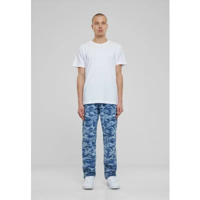 Afbeelding van Urban Classics Laser CAMO Straight leg jeans, Heren, Maat: 38, Bluelasercamo