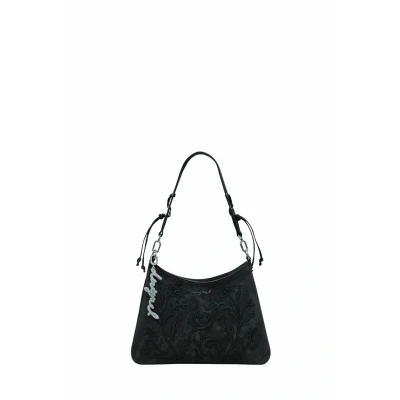 Afbeelding van Desigual Small 3D Embossed Handtas, Dames, Maat: One Size, Black