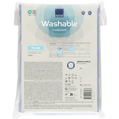 Afbeelding van Abena Abri Soft Wasbare Incontinentie Onderlegger 1 Matrasbeschermer voor op Bed 75 x 85 cm 2000 ml absorptie