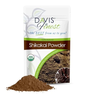 Afbeelding van Davis Finest Shikakai poeder 250g 2in1 anti roos SLS vrije shampoo &amp; conditioner voor beschadigde droge jeukende hoofdhuid haar bevorderen haargroei glans Veganistisch antitifungal Body Wash