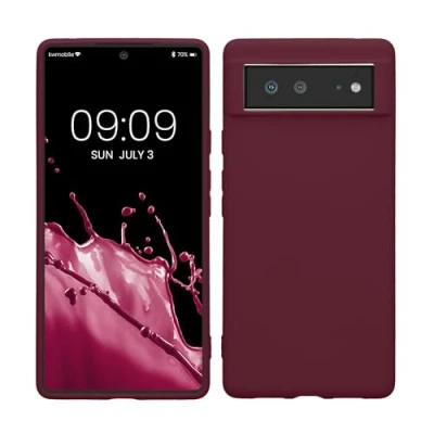 Afbeelding van kwmobile telefoonhoesje geschikt voor Google Pixel 6 Hoesje smartphone Back cover in magenta lila